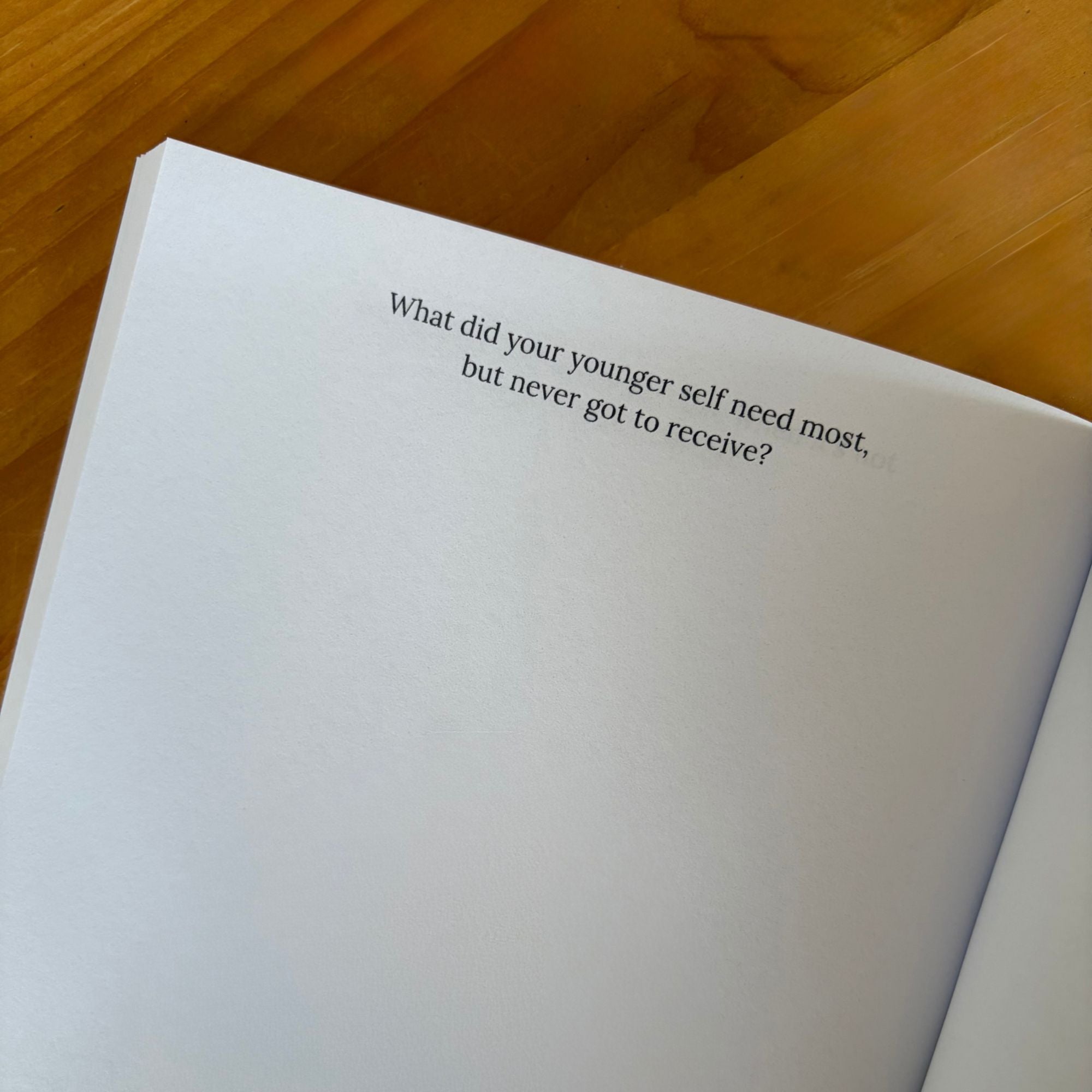 My Heal Journal guided healing journal prompt about what your younger self needed for emotional neglect recovery